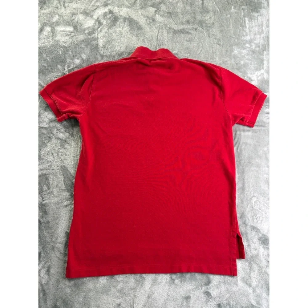 Polo Ralph Lauren Classic Fit Shirt Men's Size M Red Cotton Short Sleeve